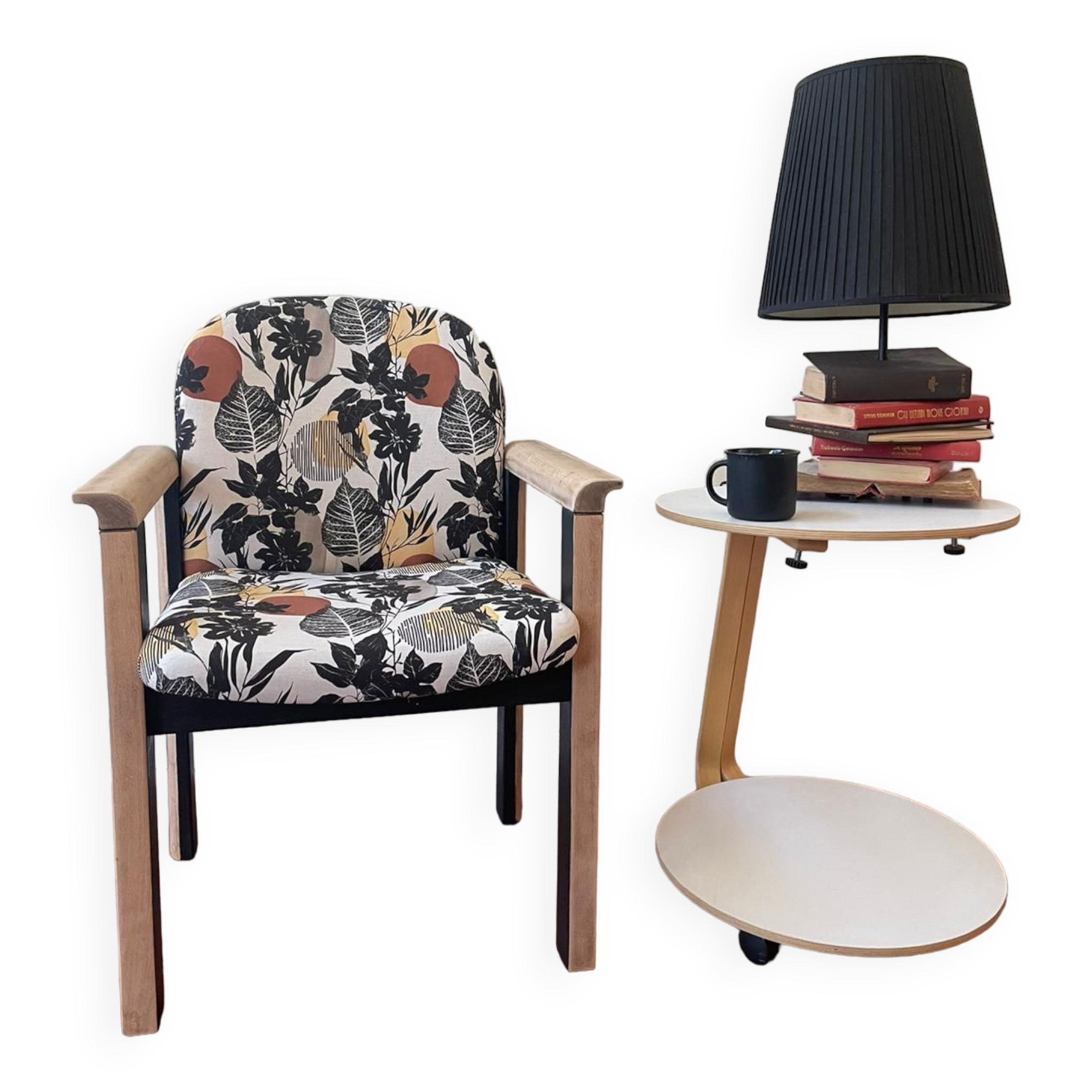 Autumn Printed Wood Armchair