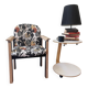 Autumn Printed Wood Armchair