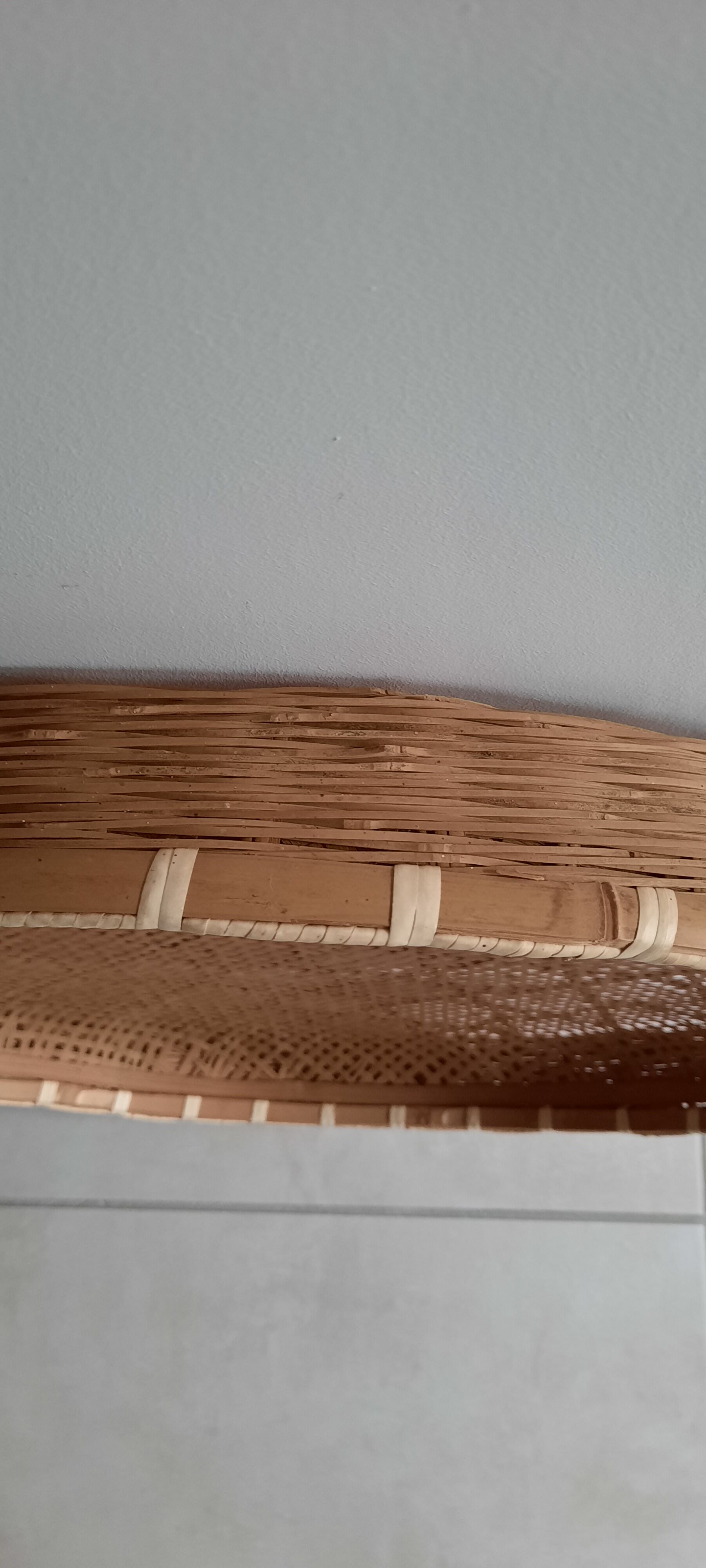 Rattan tray for wall decoration