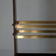 Vintage wooden and brass umbrella holder