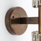 Rare wall light by Harald Notini Model No 11262 for Bohlmarks, 1950.