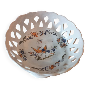 Fruit bowl faience Moustiers decoration