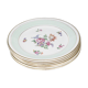 Lot of 6 vintage dessert plates the Almond