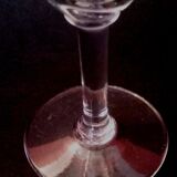 Port glass or crystal aperitif engraved nineteenth