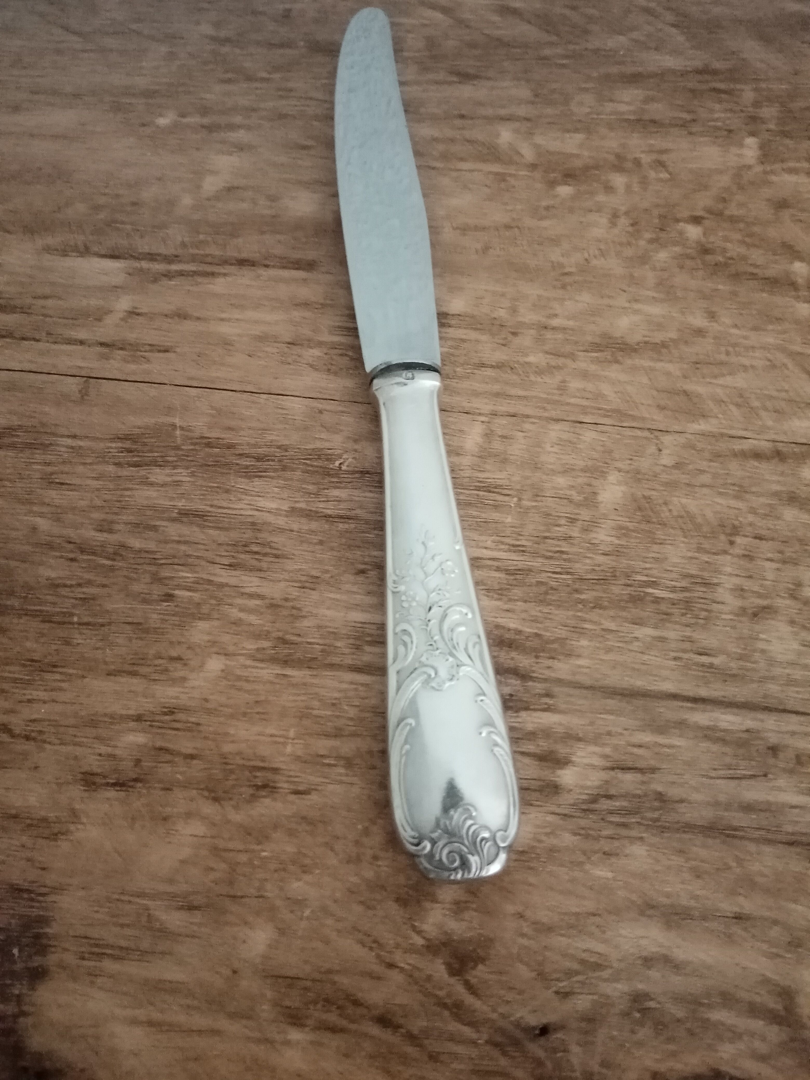 Housewife 61 pieces in silver metal decors rocaille hallmark 84 gr