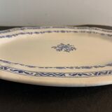 2 oval dishes serving in Gien 1900