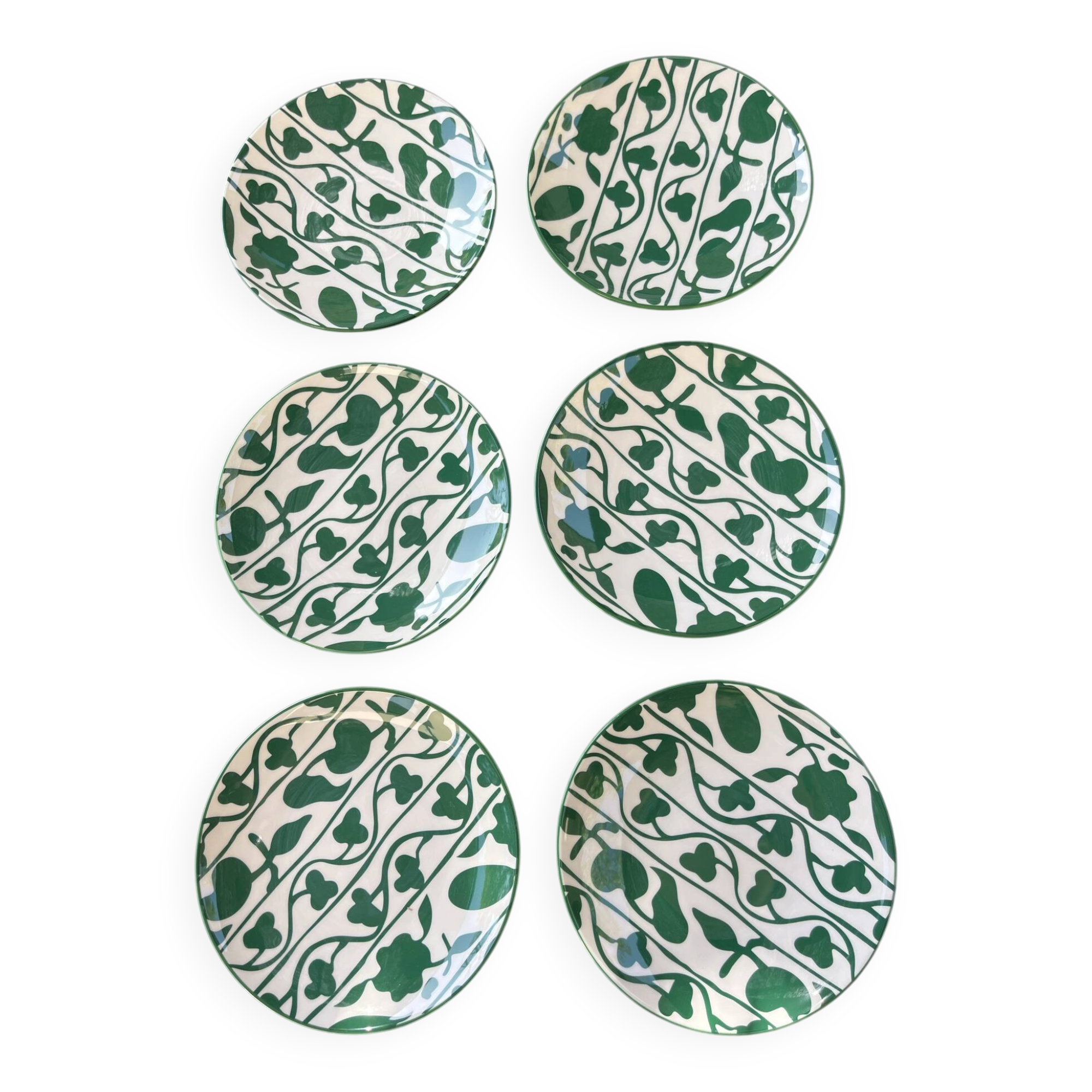 Lot of 6 or 12 dessert plates Caroline by Benoist