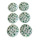 Lot of 6 or 12 dessert plates Caroline by Benoist