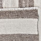 brown cream kilim carpet 120x140 cm, wool washabele rug , organic rug