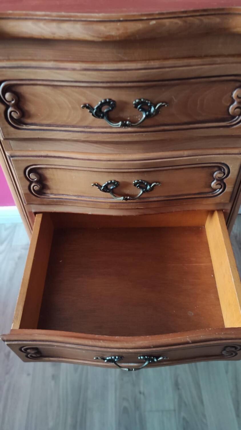 Vintage wooden chest of drawers storage unit