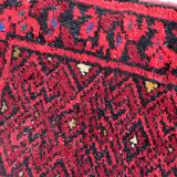 Vintage afghan ersari matte handmade carpet 24cm x 29cm 1970s
