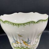 Moustiers earthenware flowerpot
