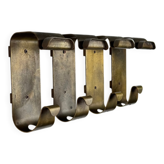 Rare set of four wall-mounted coat hooks by Azucena, 1950s.