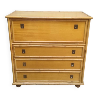 Bamboo chest of drawers dal Vera Italian design 70s