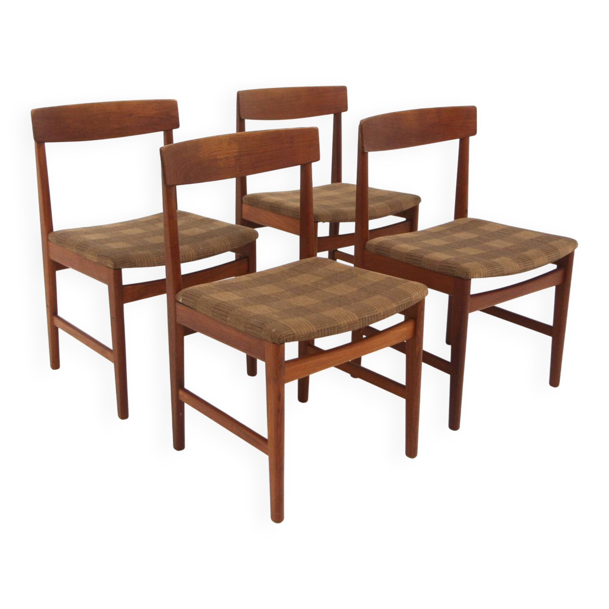 Set de 4 chaises scandinave en teck, Suède, 1960