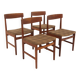 Set de 4 chaises scandinave en teck, Suède, 1960