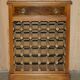 Flamed walnut sideboard for 36 bottles with drawer
