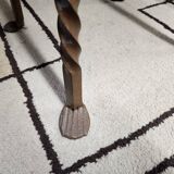 Set of 8 brutalist wrought iron bar stools 1970"