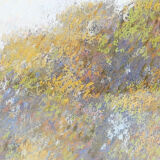 Pastel représentant un paysage au bord de l'eau par Gregory Davies