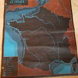Carte scolaire vintage