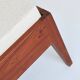 Scandinavian daybed in teak, wool and leather Denmark 1960