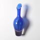 Vase en verre art bleu moderne du milieu du siècle : Jan Johansson Orrefors, Suède