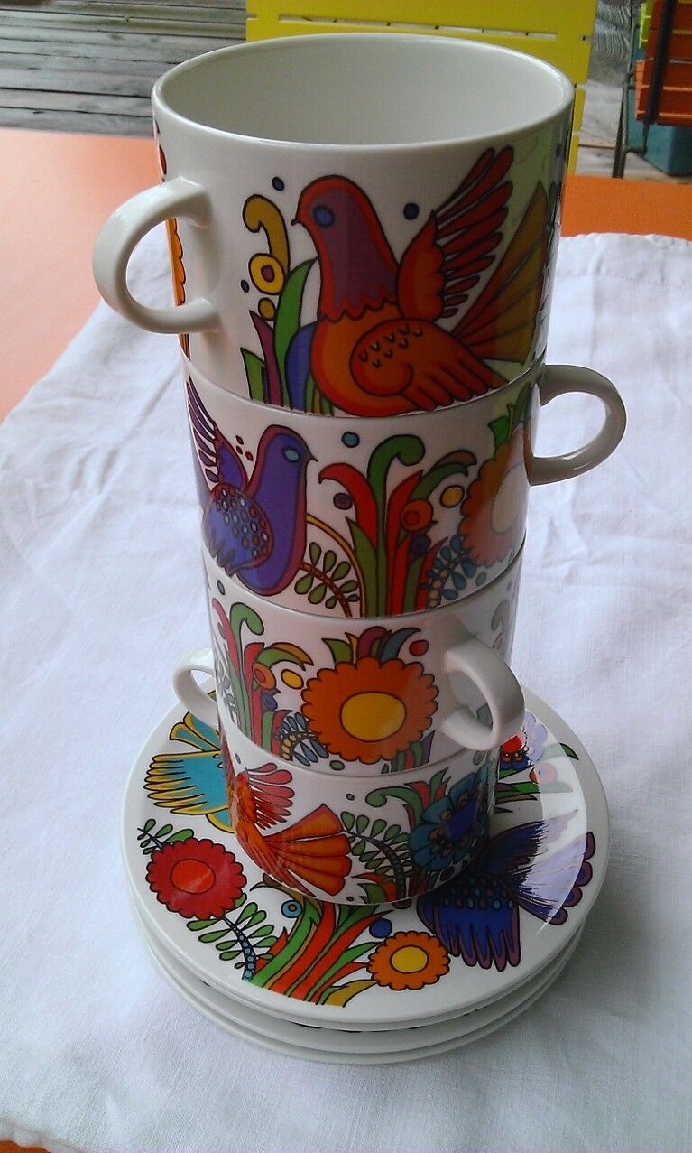Set of 4 tea cups Acapulco Villeroy & Boch