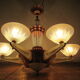 Chandelier Art Deco Petitot glassware ezan