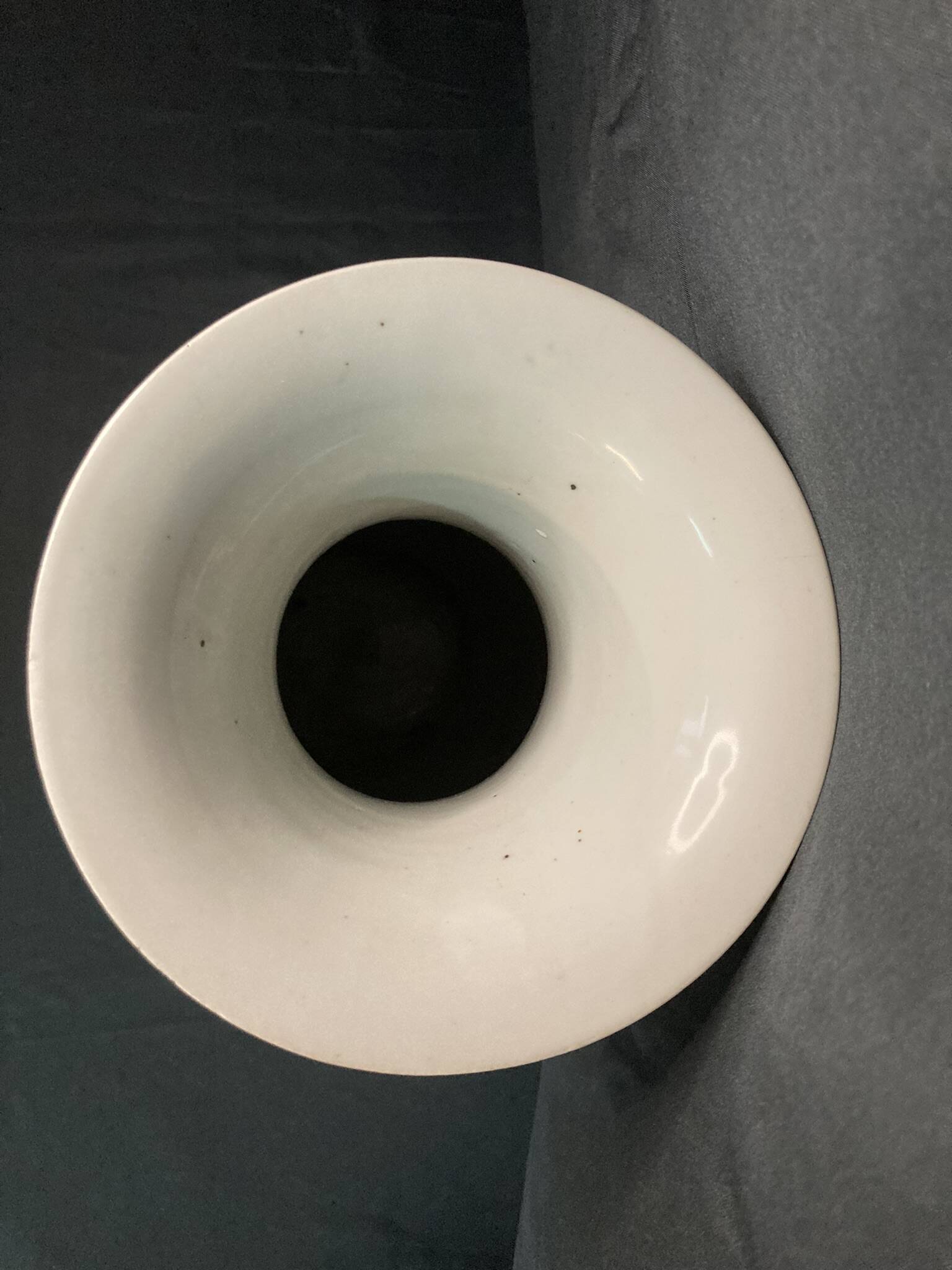 China, large old polychrome porcelain vase, late 19th century
