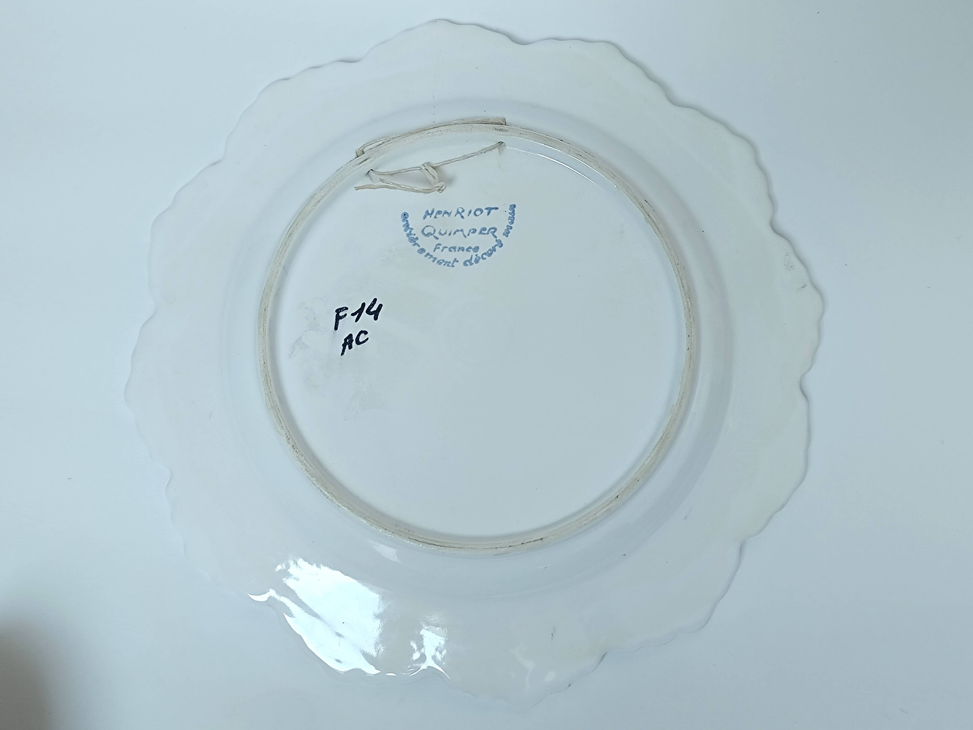 Henriot quimper breton dinner plate