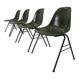 Fiberglass DSS Stacking Chairs by Ray & Charles Eames for Herman Miller, 19