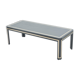 Black wood painted and brass art deco coffee table  circa 1940