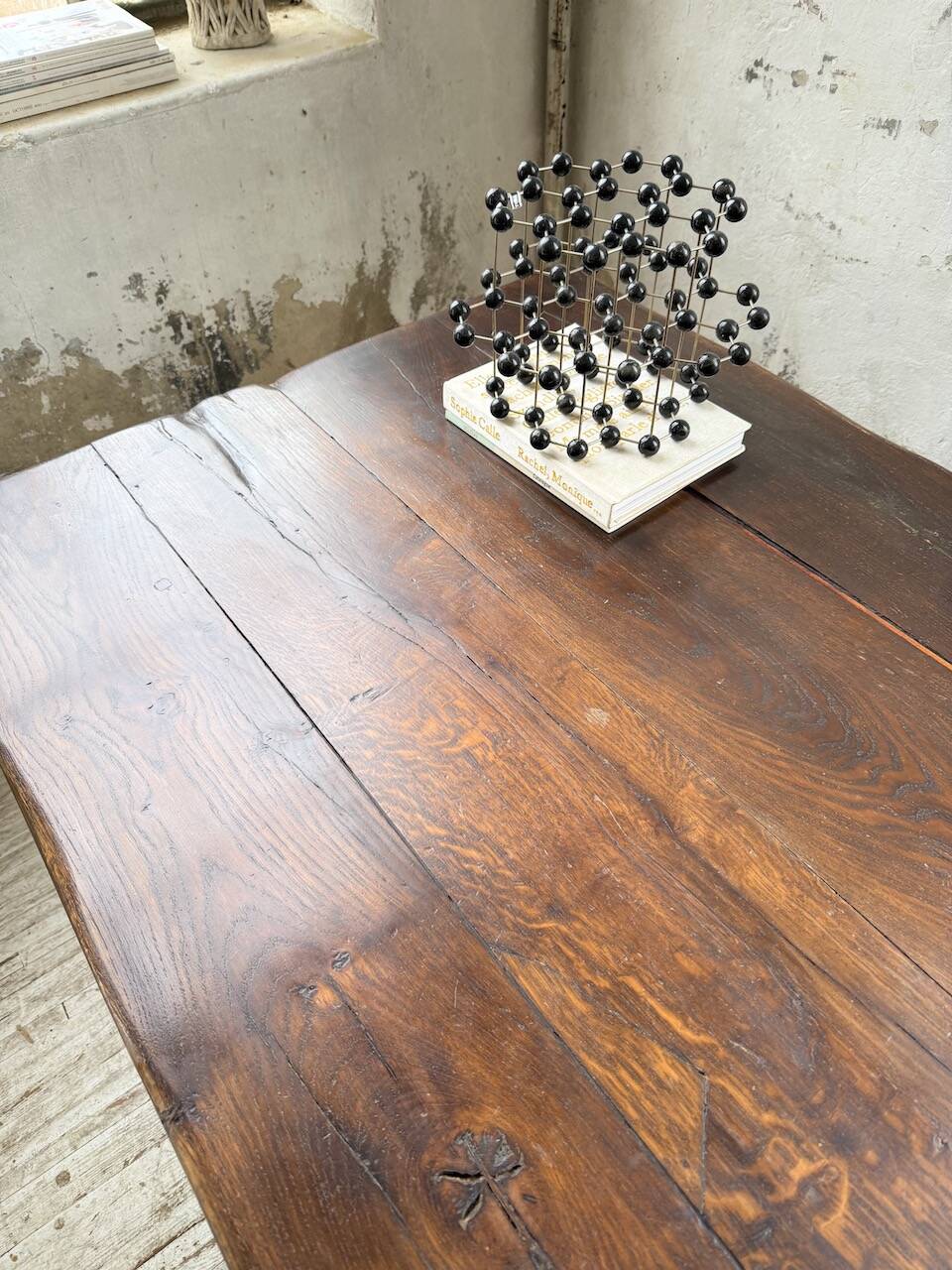 Table de monastère XXL en chêne, 19ème s.