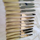Set of 12 horn handle knives