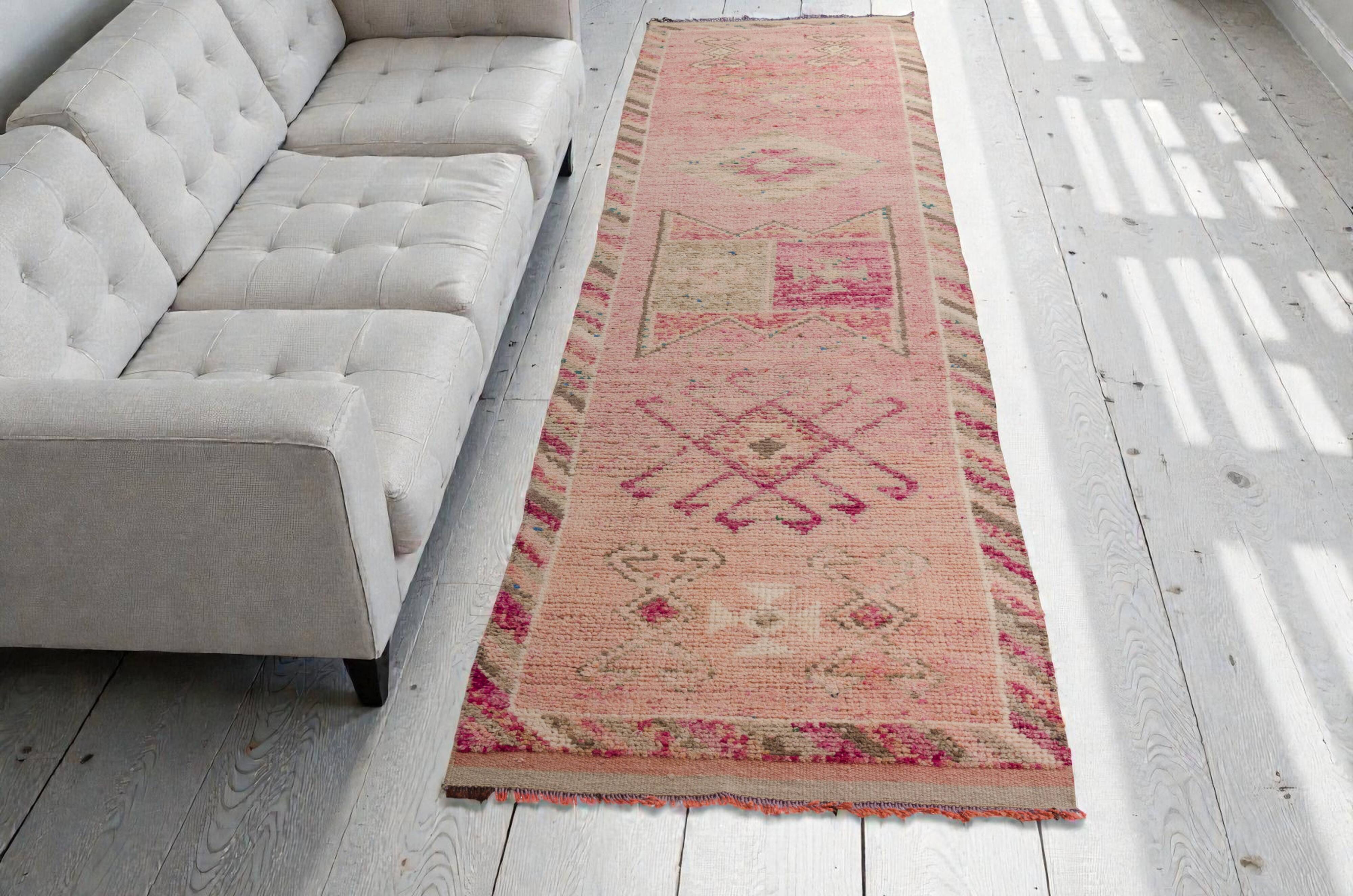 Tapis couloir vintage oushak