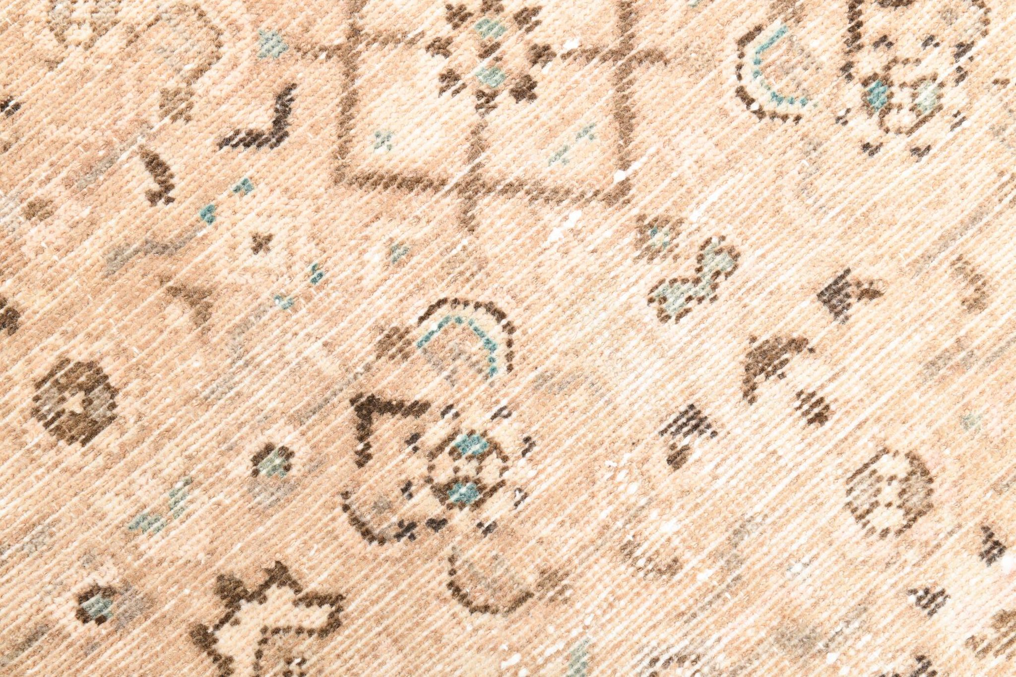 3x10 Nuances De Beige Tapis Terrestre Persan, 81x295Cm