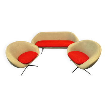 Canapé et chaises de l'ère spatiale