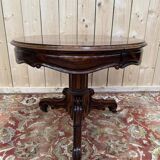 Guéridon tripode Napoléon III en palissandre