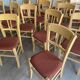 Set of 30 bistro restaurant chairs in beech wood