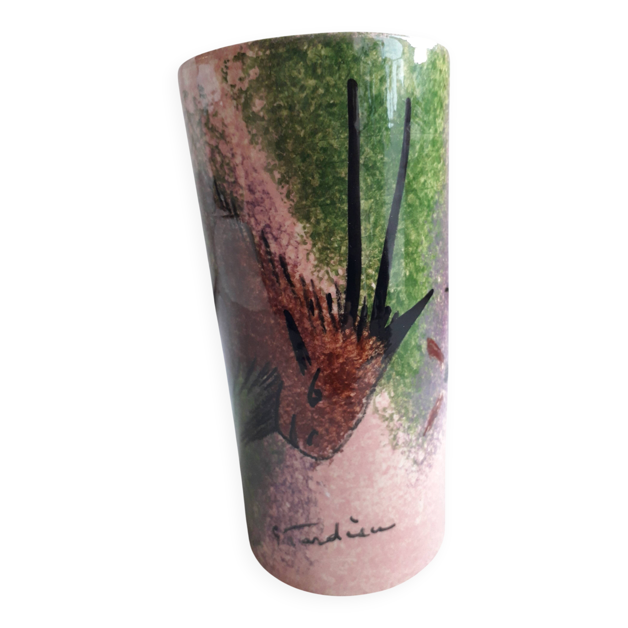 Vintage vase signed Georges Tardieu