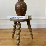 Wooden tripod stool