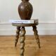 Wooden tripod stool