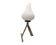 Lampe de table Vintage • Flamme • 1950