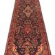 Long Vintage Oriental Runner Rug, Herati Wool Handwoven Hallway Carpet, 85 x 365