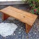 Low console in pine Scandinavian style / vintage 60s-70s