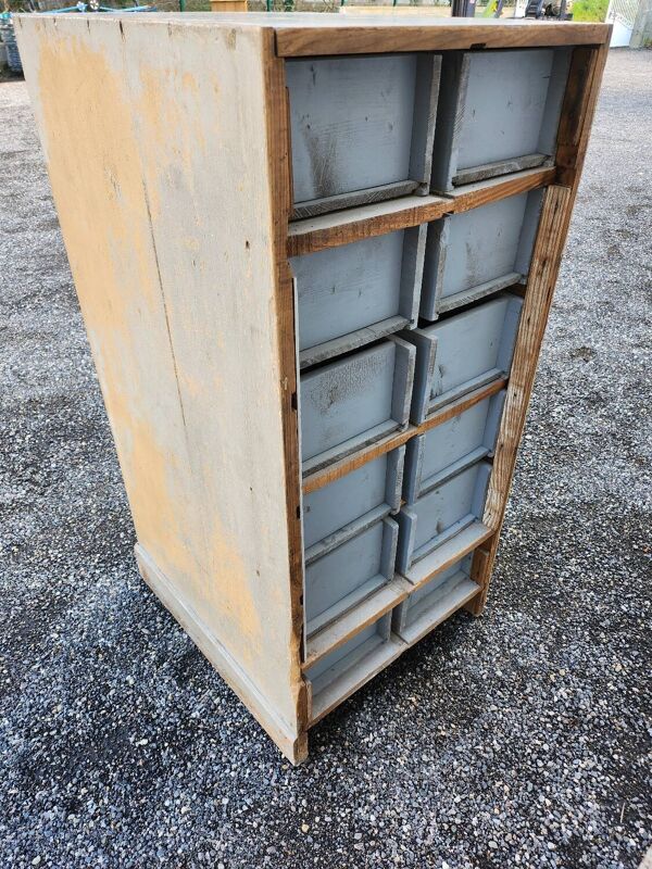 Meuble à tiroir meuble de métier ancien