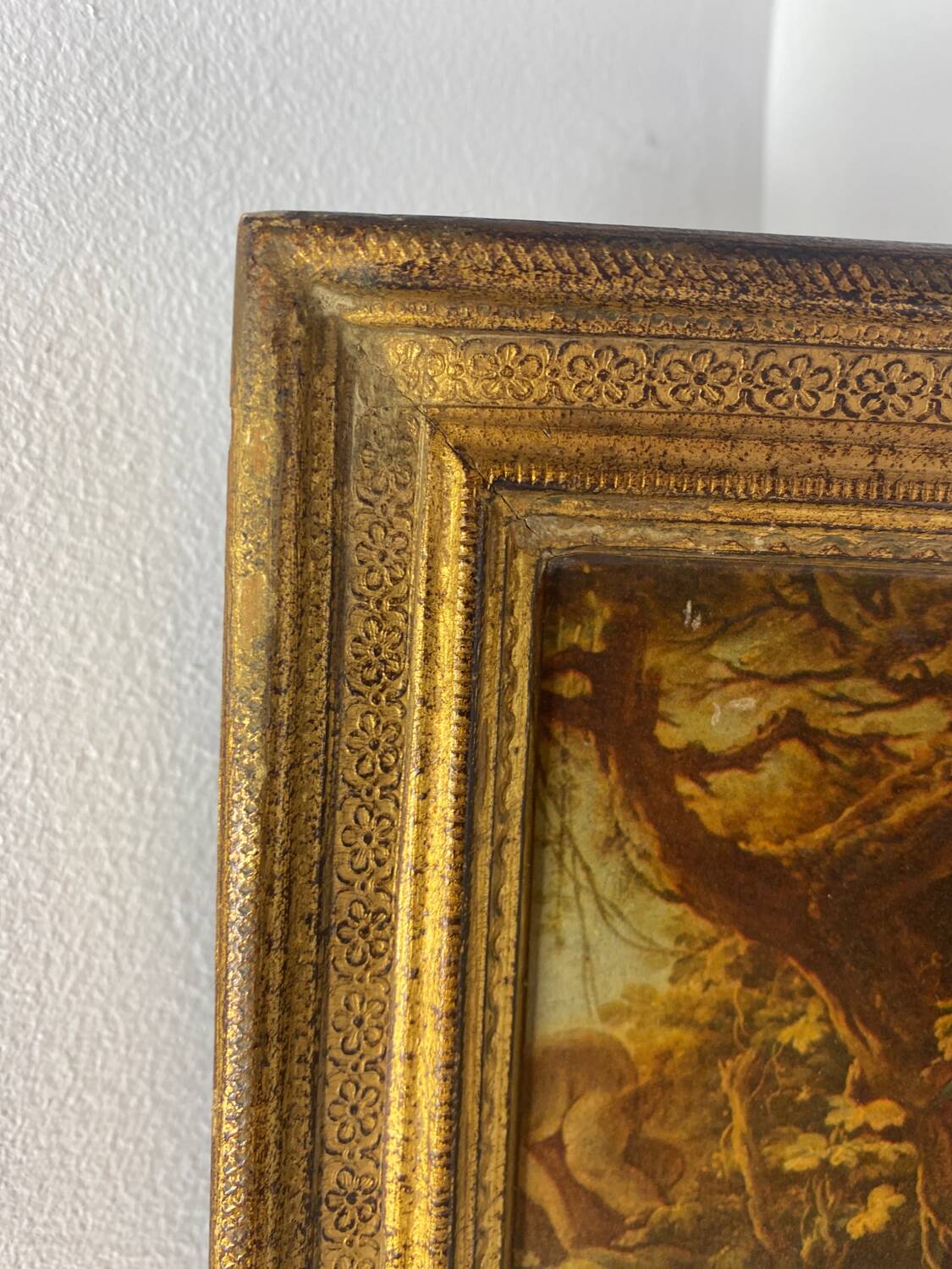 Florentine wooden triptych painting