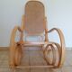 Rocking-chair bois et cannage