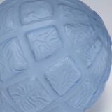 Art Deco ceiling light, blue glass, 1920s