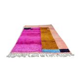 Pure wool Moroccan rug with colourful patterns, size 150 x 250 cm.